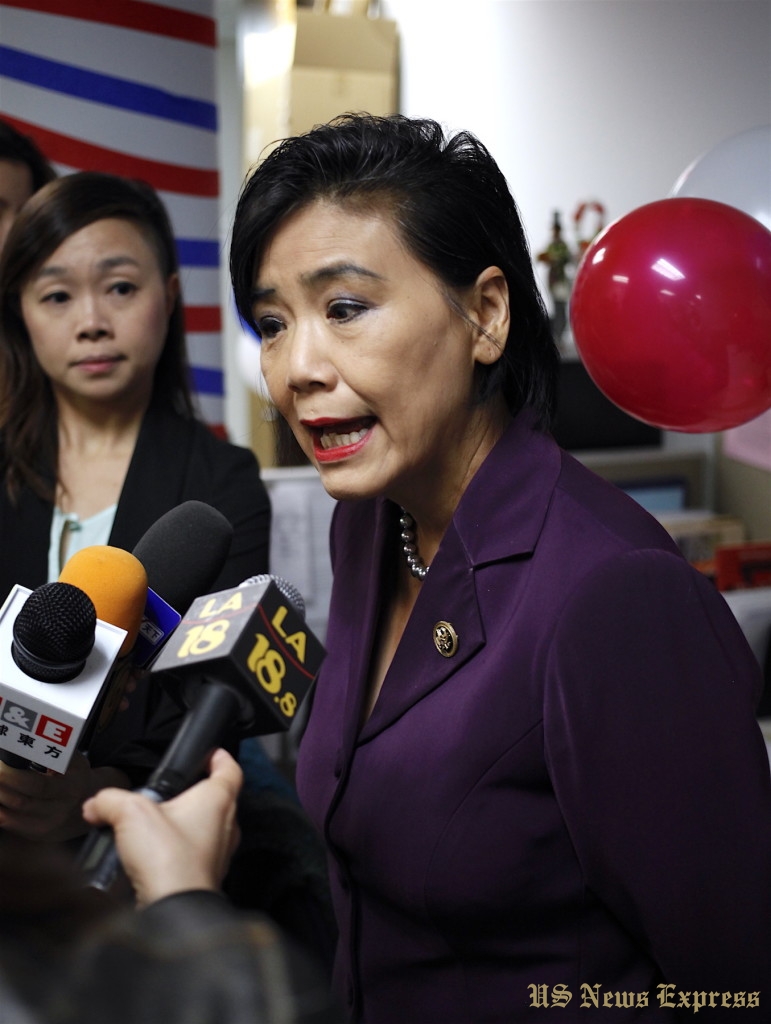 Representative Judy Chu (D-CA), Congressional District 27 at the press conference. Photo by Keyang Pang