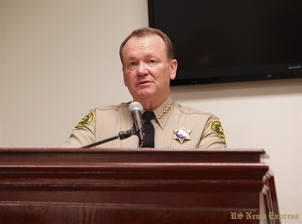 Sheriff McDonnell’s goal is to combat human trafficking throughout Los Angeles County. Photo by Keyang Pang