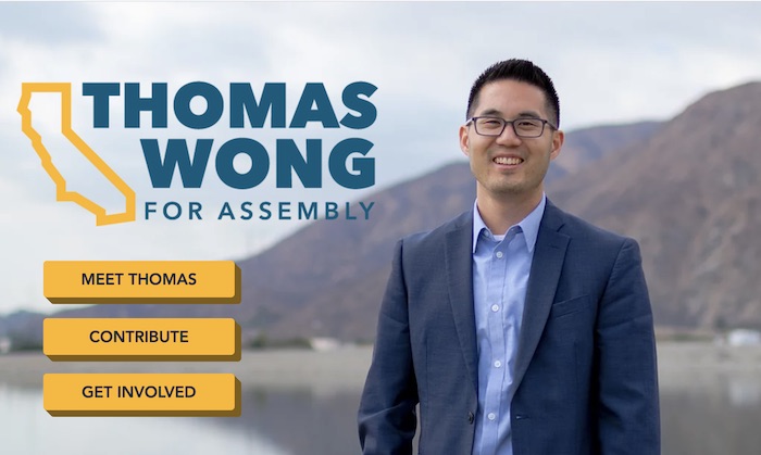 SGV Municipal Water District President Thomas Wong Announces Campaign for Assembly